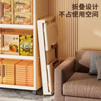 Large Volume Multifunction Folding Living Room Cabinet Closet Organizer With Wheel Stackable Sundries Large Capacity Storage Box