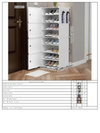 Shoe Rack Simple Home Entrance Indoor Good-Looking Storage Dustproof Dormitory Bedroom Rental House Plastic Shoe Cabinet