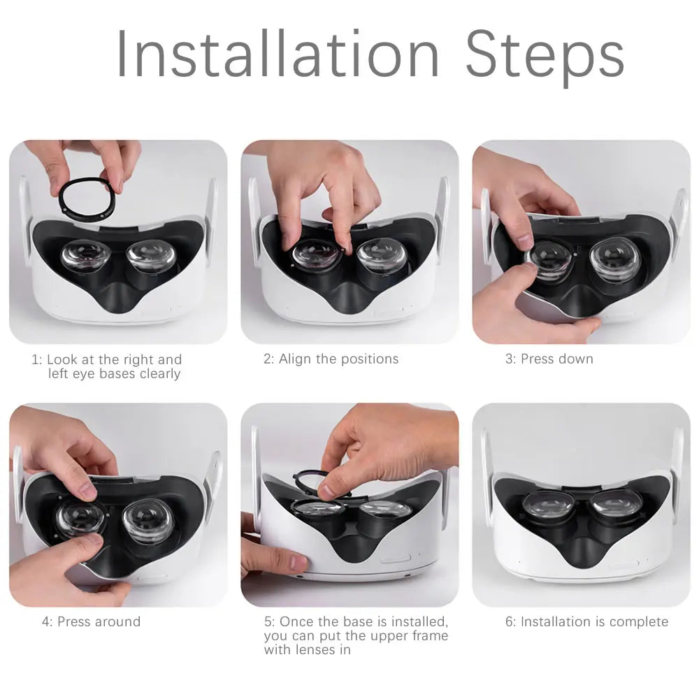 Myopia Lens Protection VR Eyeglass for Quest 3S Prescription Lenses Anti Blue Quest 2 Myopia Lens VR Glasses Accessories