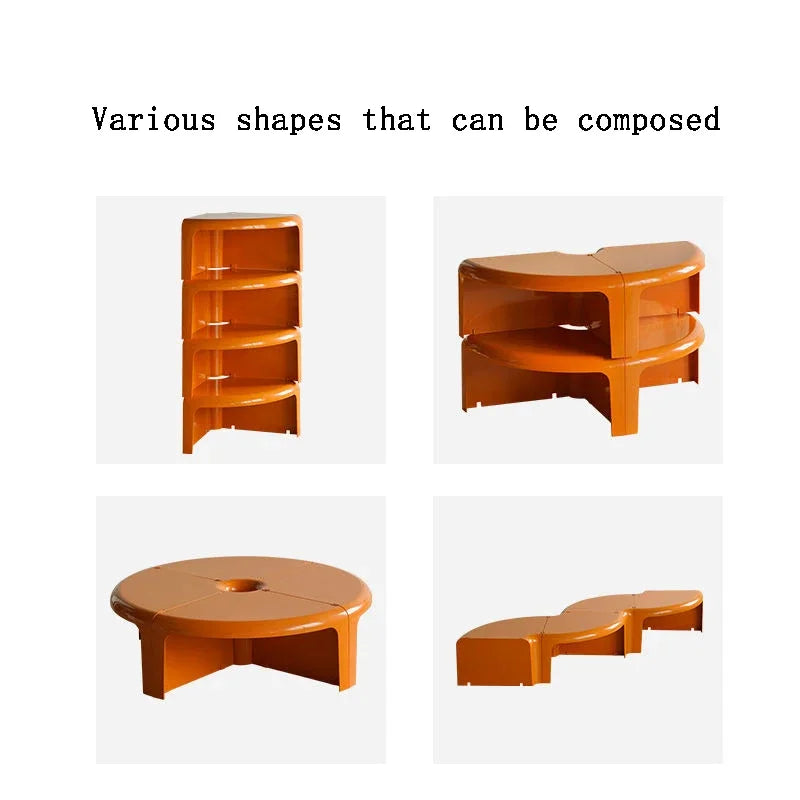 Nordic Living Room Coffee Table Creative Combination Splicing Round Coffee Table Multi-functional Home Living Room Furniture