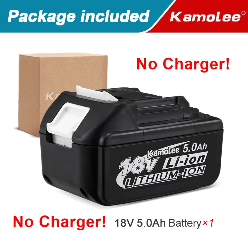 Kamolee 18V 6000mAh Li-ion Battery BL1860 Hand drill Battery Power tools Support Kamolee tools