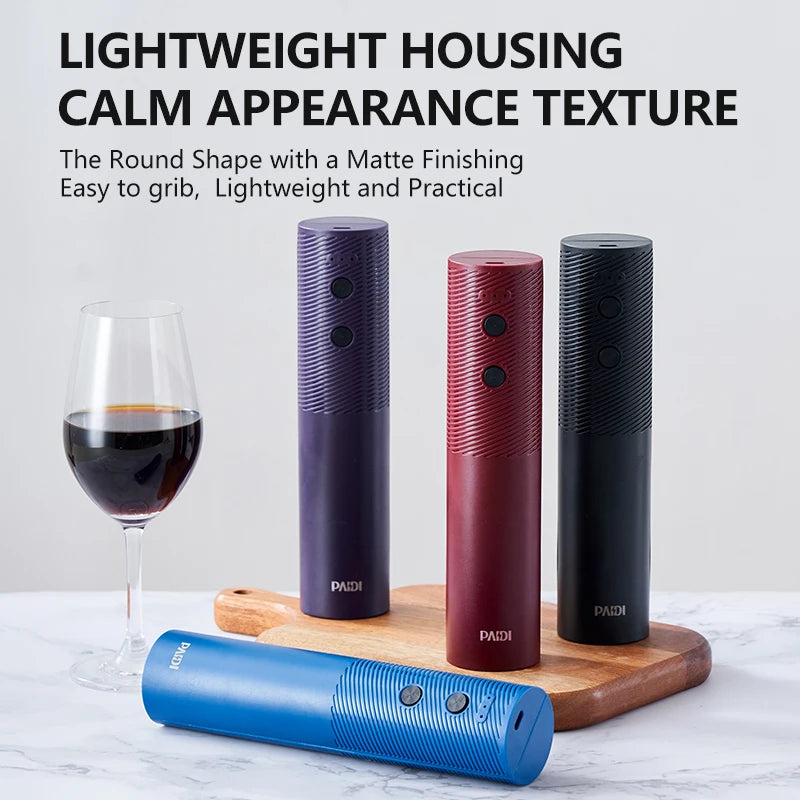 New Electric Wine Bottle Opener Portable USB Rechargeable Automatic Wine Corkscrew Cap Opener Kitchen Gadgets