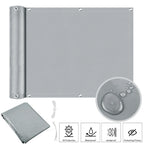 Balcony Privacy Screen Cover Fence Patio Waterproof Shade Cloth 95% UV Protection Shield Deck Shade Sail Garden Porch Pool Decor