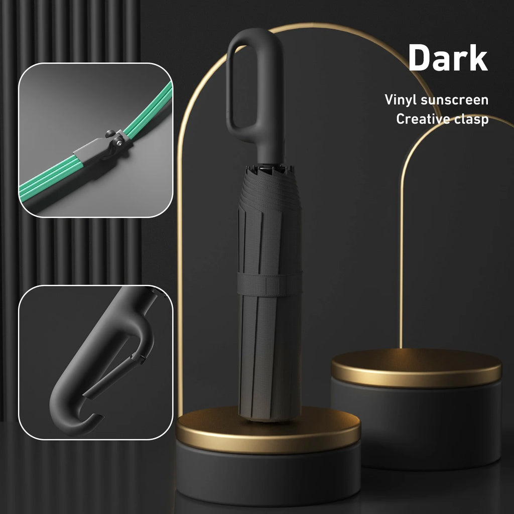 Strong Windproof Automatic Umbrella 72 Bones Sunshade Uv Protection Folding Men's Umbrella Buckle Rain Large Parasol for Women