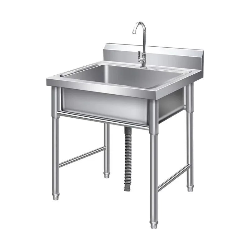 Custom Commercial Kitchen Work Table Stainless Steel Prep Table for Food Processing and Cooking Area