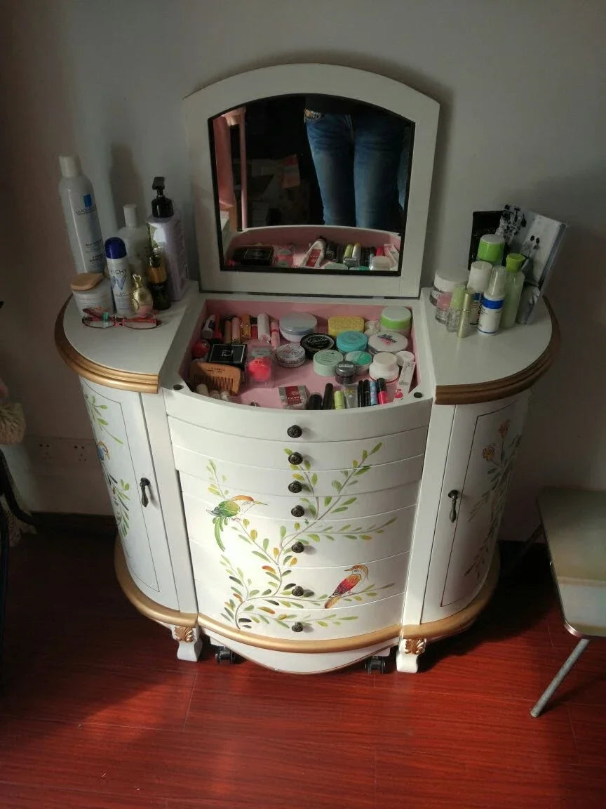 Cabinet Drawers Dresser Eithe Girl Modern Nordic Dressing Makeup Storage Table Luxury Wooden Comoda Pra Quarto Unique Furniture