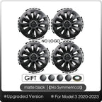 4PCS Hub Cap Performance Replacement Wheel Cap Rim Cover Hubcap Full Cover Accessories for Tesla Model 3 19 Inch 2020 2021 2023