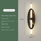 Nordic Modern Creative Marble Wall Lamp for Living Room Gold Copper Home Indoor Decoration LED Sconce Bedroom Bedside Round