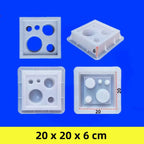 Cement Brick Mold Plastic Decorative Wall Window Mould Antique Garden Building Ornament Concrete Hollow Cement Brick Molding 1Pc
