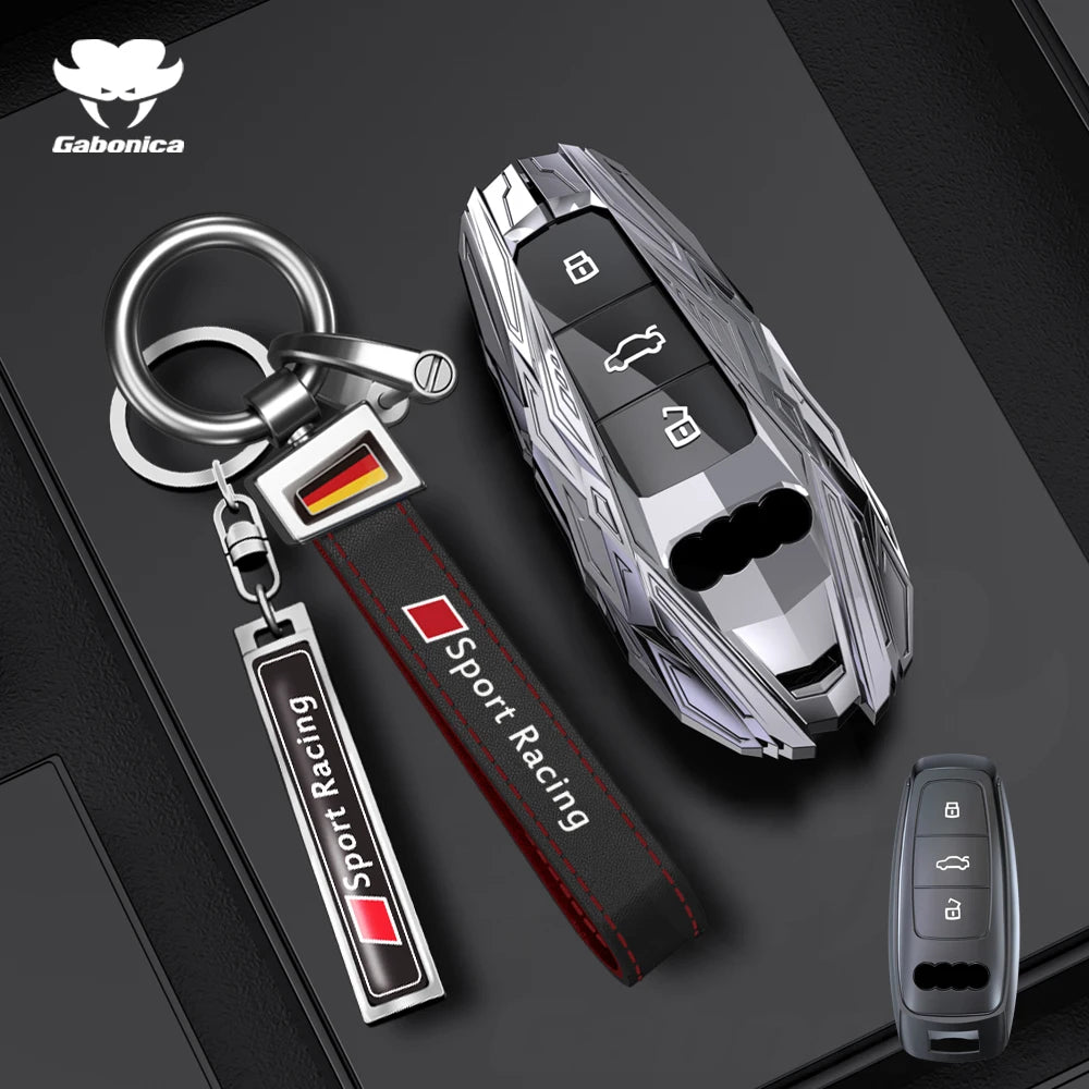 Alloy Car Key Case Cover Shell Fob For Audi A1 A3 Q2L Q3 S3 S5 S6 TT TTS Q7 Q5 A6 A4 A4L Q5L A5 A6L A7 A8 Q8 S4 S8 Accessories