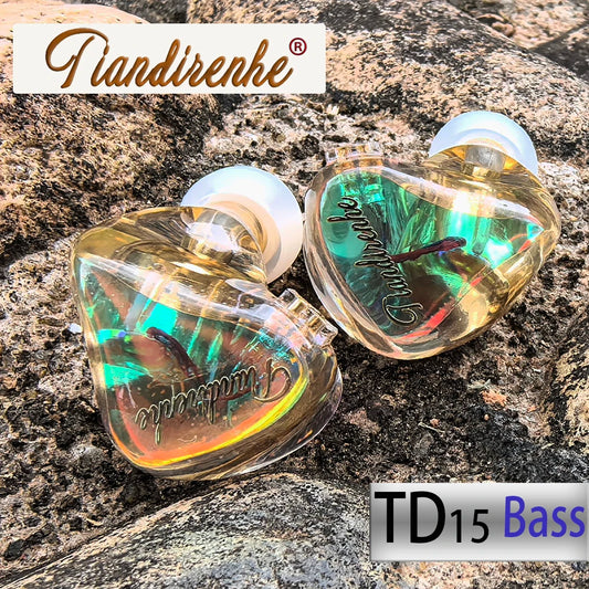 Tiandirenhe TD15 Colorful Flickered HiFi bass earphone in ear Earbuds Dynamic DJ Stage Fever IEM cable For TFZ