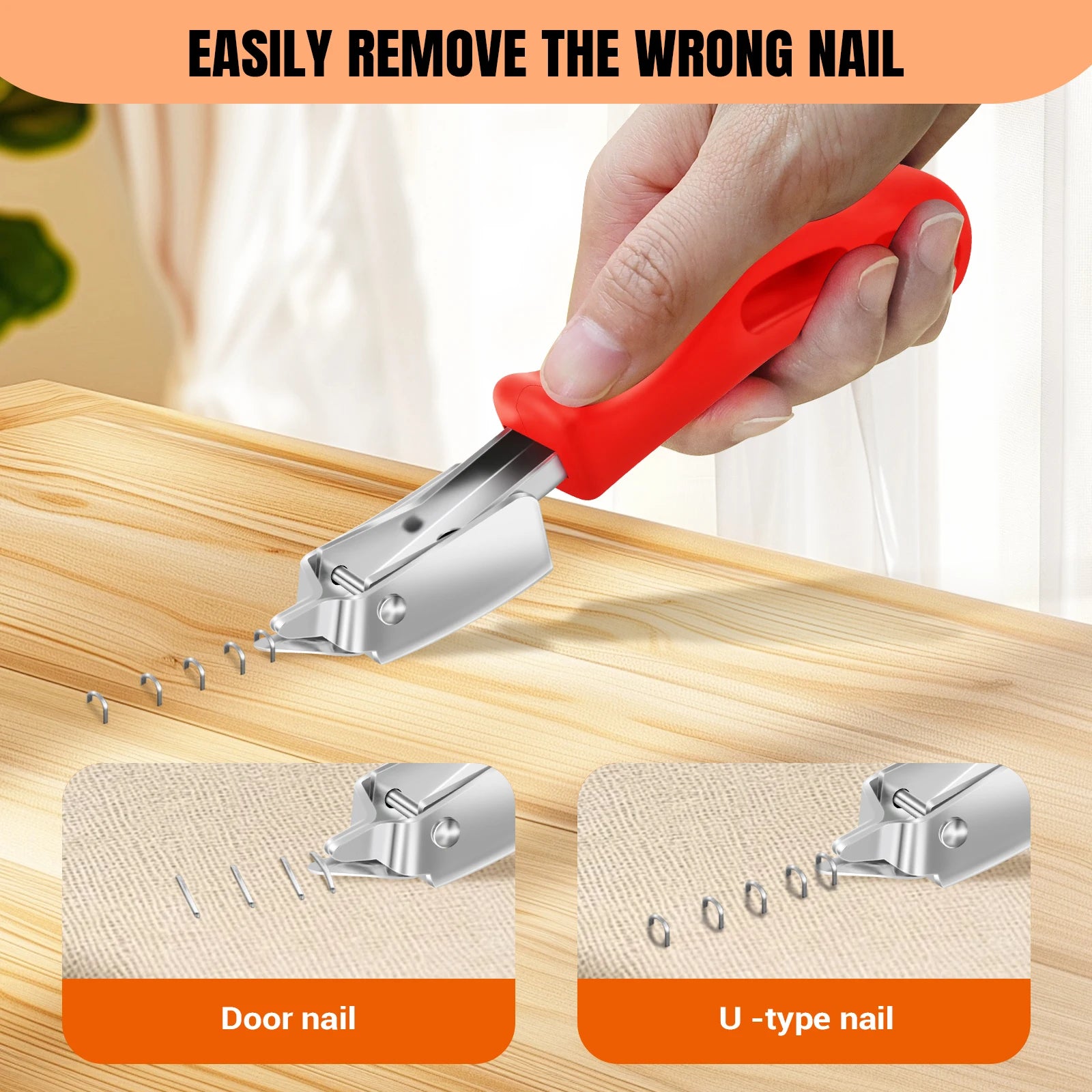 3 in 1 Manual Staple Gun Brad Nailer Heavy Duty,  Alloy Steel, Rubber Handle, 3000 Staples for Upholstery Wood, Easy to Use