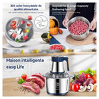 304 Stainless Steel Electric Meat Grinders Multifunction Vegetable Fruit Pepper Garlic Chopper Mincer Baby Food Blender