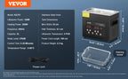 VEVOR 2-30L Ultrasonic Cleaner Digital Ultrasound Cleaning Machine with Upgraded Degassing and Gentle Mode for Jewelry Glasses