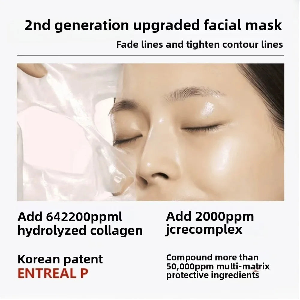 TK Best-Selling Collagen Human Skin Glowing Mask: Cleans Pores Deeply, Reduces Fine Lines, Hydrating Peel-Off Mask