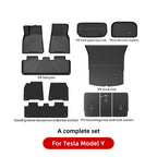 YZ For Tesla Floor Mats Model 3 Y 2021-2024 Car Four Seasons Waterproof Non-slip Floor Mat NEW  TPE Special Car Accessories