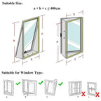Window Seal for Portable Air Conditioner, 100% Sealing Effect AC Window Seal Vent Kit for AC Tumbler Dryer, Easy to Install