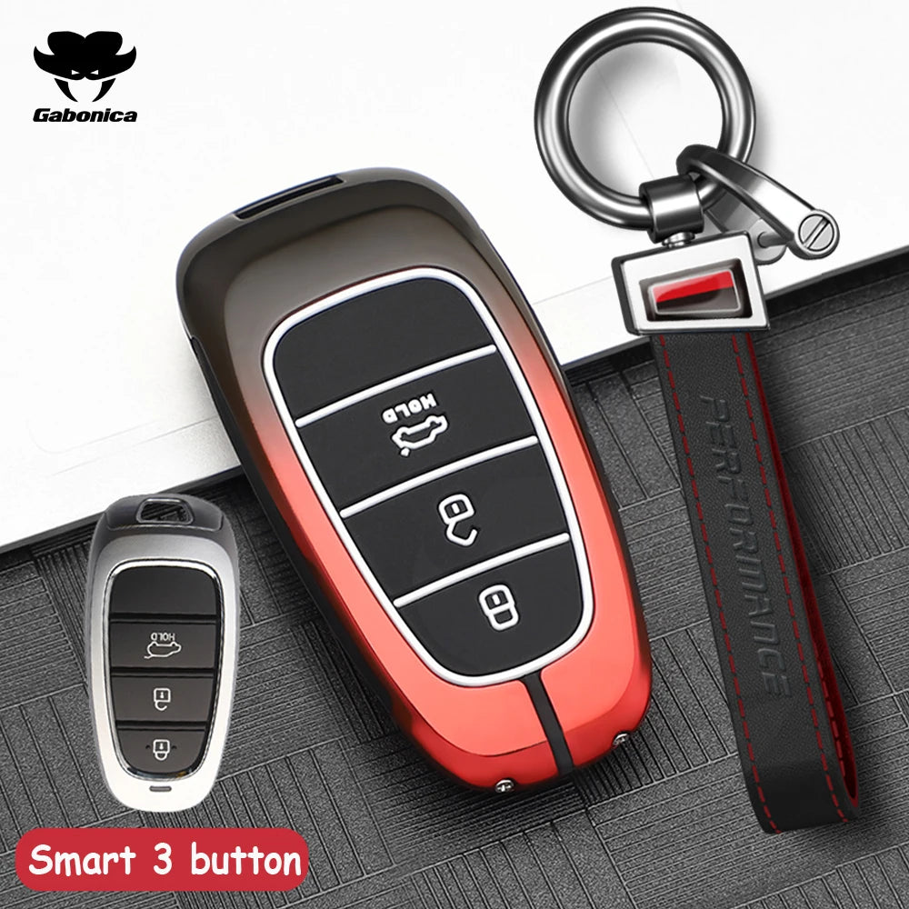 3 4 Buttons New Car Smart Key Case Cover For Hyundai N Performance Tucson Solaris Sonata Hybrid NEXO NX4 Santafe dn8 Accessories