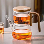 Magnetic Tea Pot Separation Removable Infuser Long mouthed teapot High Temperature Resistant Press Control Flower Tea Pot