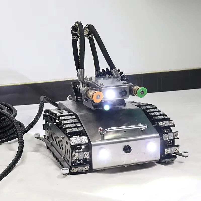 Kitchen robot, multi-function cleaner for horizontal pipe crawling, mode function