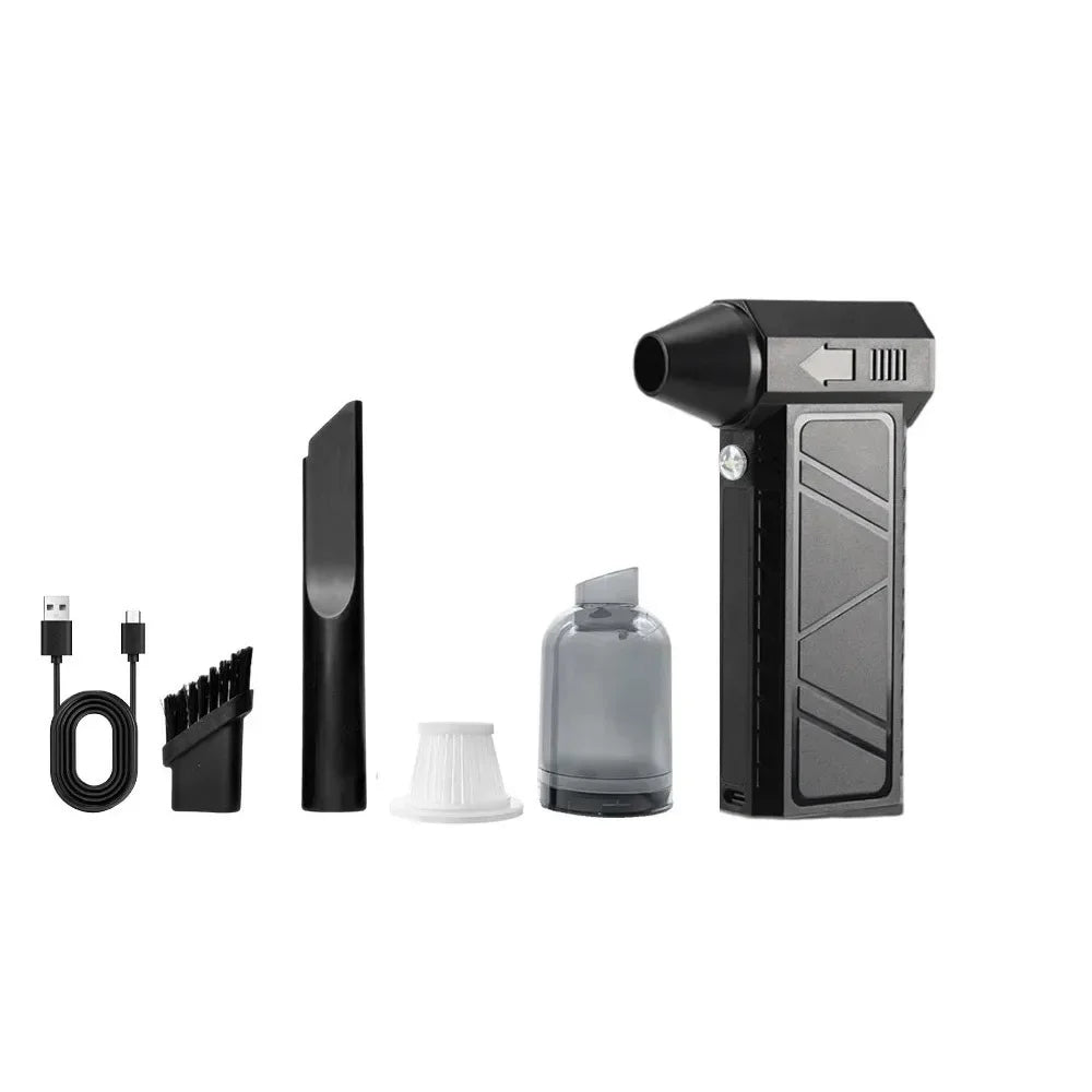 130000 RPM Mini Turbo Jet Fan with LED Light Brushless Motor Electric Air Blower Digital Display High-speed Electric Air Duster