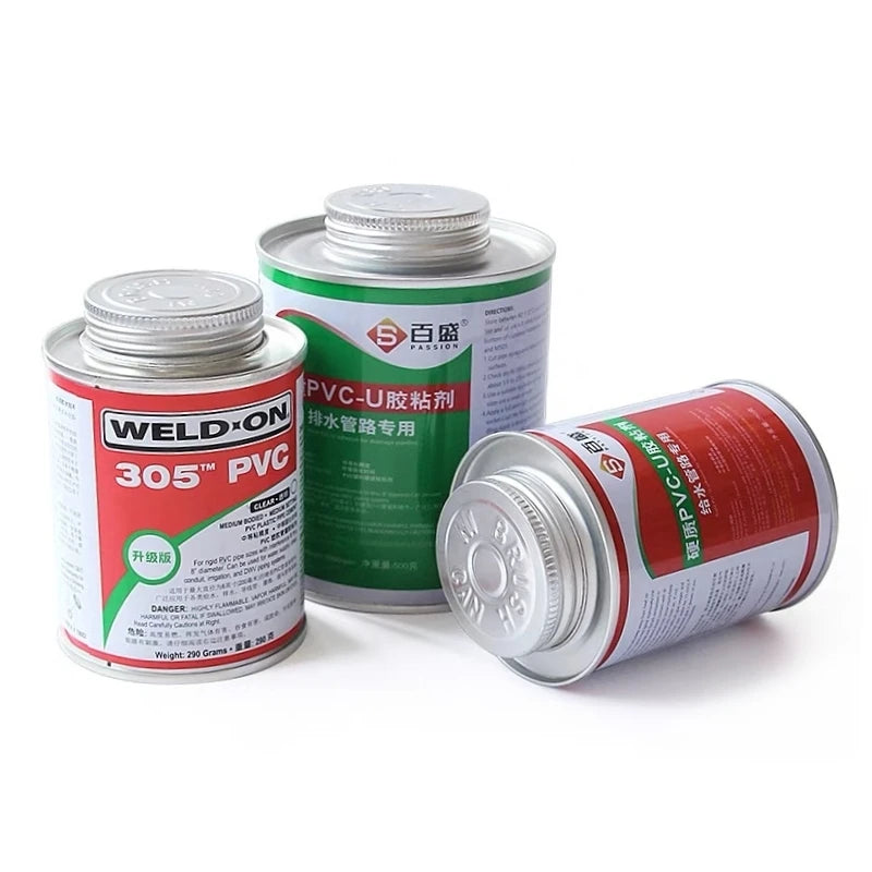 100~500g UPVC/PVC Glue For Water Supply/Drainage Pipe Connecting Fitting Sealant Garden Irrigation System Pipeline Tube Adhesive