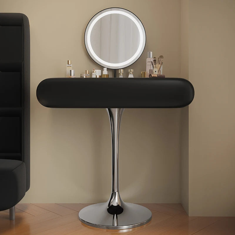 Woman Small Storage Vanity Table Mirror Black Nordic Chair Girl Makeup Desk Dressers Bedroom Drawers Light Coiffeuse Furniture