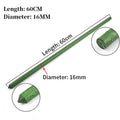 8~16mm Plant Stakes Gardening Pillar Plastic Coated Steel Pipe 60cm Length Supporting Climbing Flower Fruit Vegetables Support