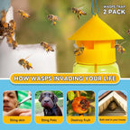 Reusable Fruit Fly Trap Killer Plastic Drosophila Mosquitoes Traps Bottle Garden Orchard Farm Insect Catcher Pest Control Tools