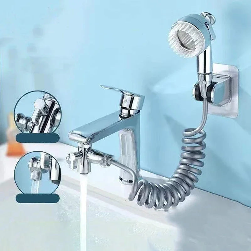 Bathroom Universal Faucet New Multifunctional Bathroom Connected To Shower Head Copper 360° Rotating Faucet Home