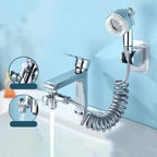 Bathroom Universal Faucet New Multifunctional Bathroom Connected To Shower Head Copper 360° Rotating Faucet Home