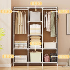 Multifunctional Dust Cloth Wardrobe, Home, Bedroom Clothing Cabinet Assembly Storage Cabinet