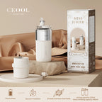 Double Layer Vacuum Insulated Juicer 304 Stainless Steel Juicers 350ml USB Charge Portable 26 Blades Strong Power Freesh Juicer