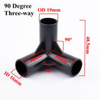 2-30Pcs ID 16mm PVC Pipe Fittings Straight Elbow Tee Garden Water Connector Tent Wardrobe Fixed Fittings Plants Support Joint