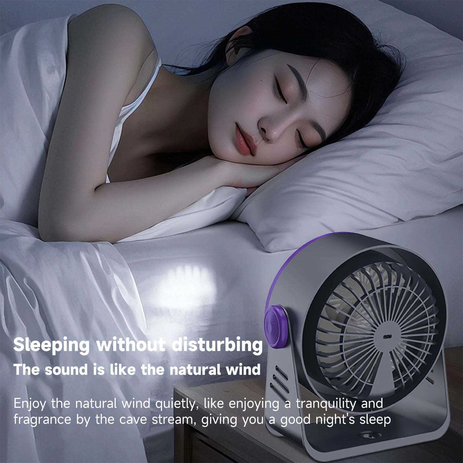 2025 new Desktop Circulating Electric Fan, Home Desktop Wall Mounted 3