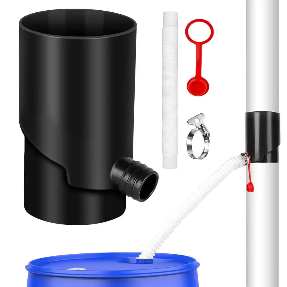 Rain Water Catching System Weatherproof Downspout Rain Barrel Kit Portable Rain Barrels To Collect Rainwater From Gutter For Car