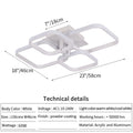 Modern LED Ceiling Lamp White Acrylic Chandelier Fixture Nordic Aluminum Lights Living Dining Room Lustre Hall Decor Plafon