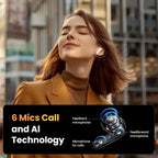 UGREEN ANC Semi-open TWS Adaptive Active Noise Cancelling Earbuds LDAC Hi-Res Audio Wireless Bluetooth Earphones Headphones