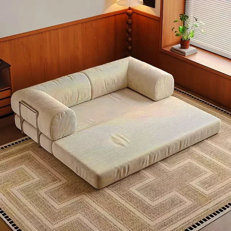 Italian Retro Corduroy Sofa Bed
