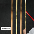 10cm Wide Gold Wall Sticker Strip Stainless Steel Flat Self Adhesive Living Room Decoration Mirrors for Home Wall Edge Strip