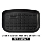 Front Rear Mat For Tesla Model Y 2023 TPE Cargo Pad Model 32017-2023 3D Waterproof Tray Storage Pads Mats Car Accessories