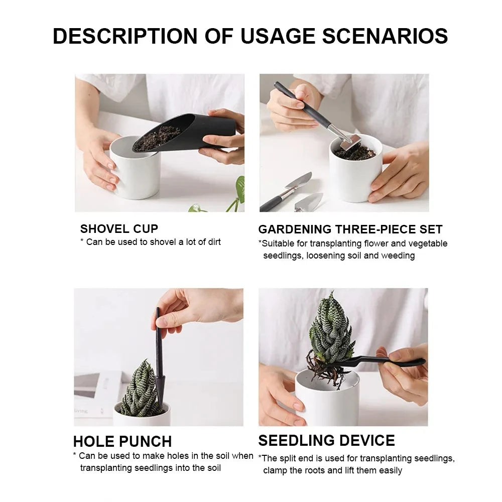 Mini Garden Hand Transplanting Succulent Tools Set Small Miniature Planting Indoor Care Cactus Houseplant Bonsai Tool Kit