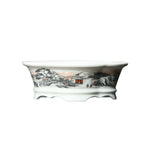 2025 Yixing Purple Sand Flowerpot Ceramic Hand-Made Landscape Bonsai Pot Chinese Style Classical Flower Pot Home Decor 1PCS