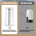 Foldable bottled water pump Rechargeable Multifunctional Drinking Water Pump Button Control Portable Electric Water Dispenser