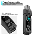 Dynamic Microphone Wireless UHF Converter XLR Wireless Microphone System Transmitter and Mic Receiver for Audio Mixer Guitar