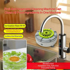 Small Fruit and Vegetable Cleaning Machine Vegetable Fruit Pesticide Residue Removal Turbine Purifier  Wireless Vegetable Washi