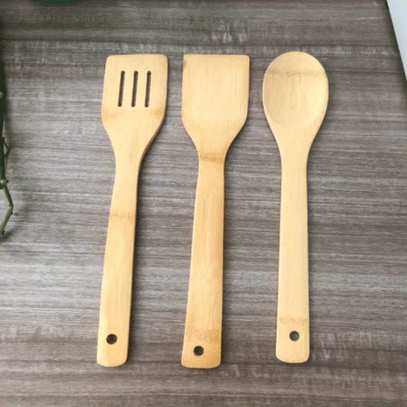 Kitchenware Set Bamboo Spatula Spoon Non-Stick Cooking Spatula Bamboo Spatula Cooking Utensils