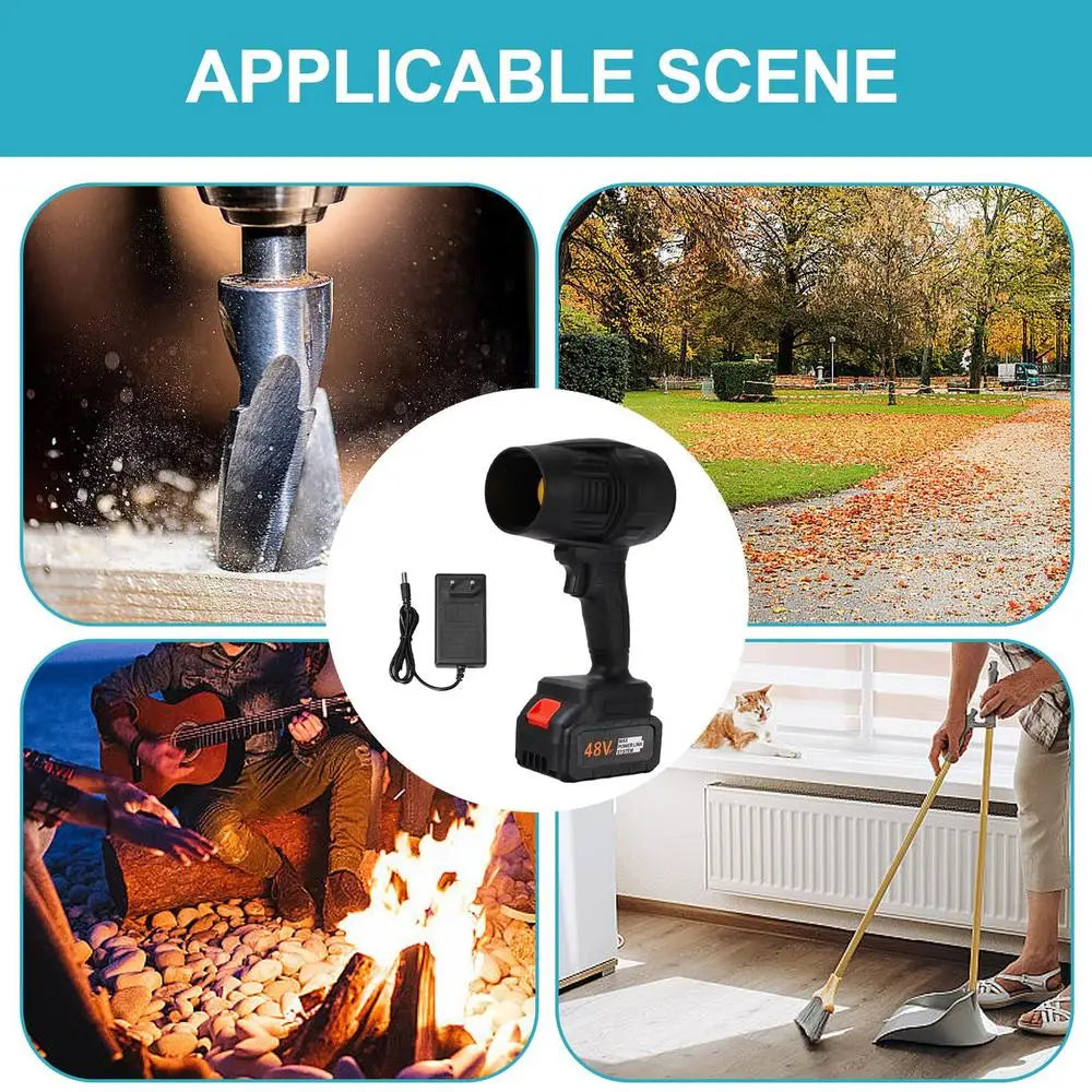 High power violent turbofan rechargeable dry car wireless dust blower portable outdoor leaf dust collector mini turbofan