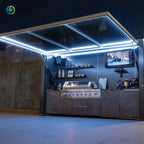 Customized stainless steel outdoor kitchen cabinet modern design complete barbecue grill set durable structure
