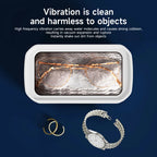 Xiaomi Ultrasonic Cleaner 650ML Adjustable Large Capacity Fast Powerful Jewelry Brace Glasses Jewelry Cleaning Machine Household